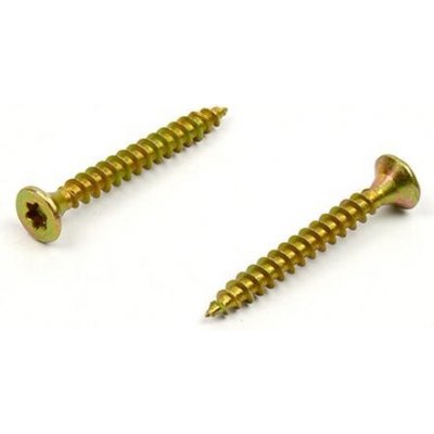 Univerzální vrut do dřeva 4x40 TORX zinek žlutý – Hledejceny.cz