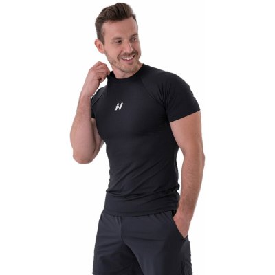 Nebbia Functional Slim-fit T-shirt Black Fitness tričko – Zboží Mobilmania