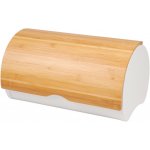 Chlebník Odelo UBALDO plech/bambus bílý 39x28x18,5cm – Zboží Dáma
