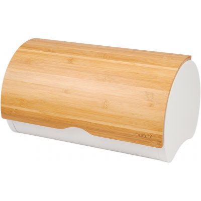 Chlebník Odelo UBALDO plech/bambus bílý 39x28x18,5cm – Zboží Dáma