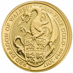 The Royal Mint The Queen's Beasts The Red Dragon of Wales 2017 1 oz