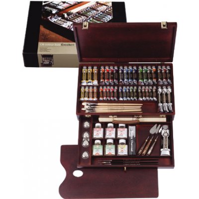 Olejové barvy Rembrandt Box Excellent / 41 barev + příslušenství – Hledejceny.cz