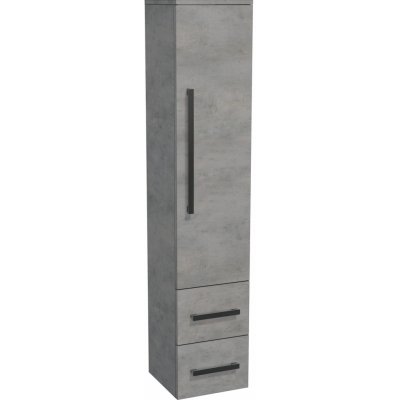 Naturel Koupelnová skříňka vysoká Cube Way 35x163x33 cm beton CUBE2V35BE – Zbozi.Blesk.cz