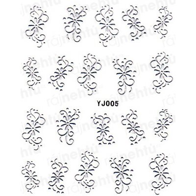 Samolepky na nehty stříbrné 05 – Zboží Dáma