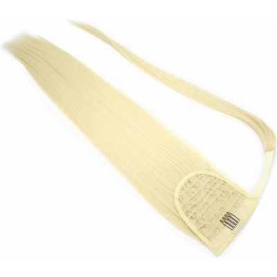 Clip culík / cop ze 100% japonského kanekalonu 60cm rovný nejsvětlejší blond – Zboží Dáma