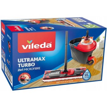 Vileda Ultramax Turbo Kbelík a plochý mop 34 cm