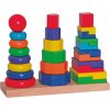 Dřevěná hračka Woody Set skládacích věží