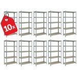 Vyprodej-Regalu.cz Regál 1800 x 900 x 400 mm zinek 5 polic 10 ks – Zboží Dáma