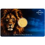 Česká mincovna Zlatá mince Český lev 2026 inkusní ražba, safe pack stand 1/200 oz – Sleviste.cz