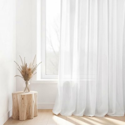 Goldea záclona - bílá s leskem 300 cm – Hledejceny.cz