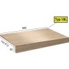 Schody Brased Stoneline Step 1BL 1065 Travertin