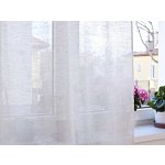 Snový svět Lněná záclona melír s řasením š.250 cm - 100% len Rozměr: 250 x 250 cm – Zboží Dáma