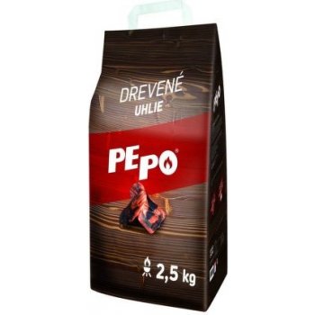 PE-PO grilovací dřevěné uhlí 2,5 kg