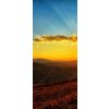 Tapety WEBLUX Samolepka na dveře fólie Beautiful sun set with sweet clouds between mountains - 569569643 90 x 220 cm