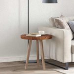 Omaxi 788771 Deska stolu Tmavě hnědá 50 x 4 cm (kruh) Pevné dubové dřevo – Zboží Dáma