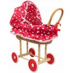 Vingo Proutěný se stahovací boudičkou červená srdíčka – Zboží Dáma