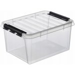 SMARTSTORE Úložný box Classic 31, průhledný, plast, 32 l, černé úchytky, SMARTSTORE 3510070 223752 – Zboží Živě