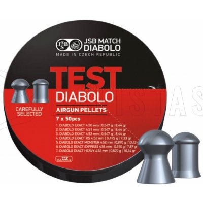 Diabolky JSB Exact Test 4,5 mm 350 ks – Hledejceny.cz