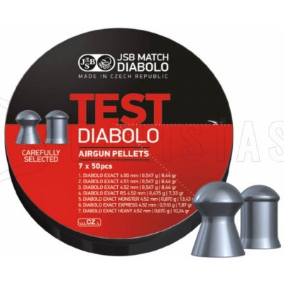 Diabolky JSB Exact Test 4,5 mm 350 ks – Zboží Mobilmania