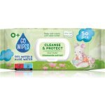 GoWipes Cleanse & Protect Chamomile extract dětské jemné vlhčené ubrousky s aloe vera 50 ks – Hledejceny.cz