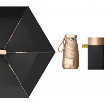 ISO 9114 skládací Mini deštník černý – Zboží Mobilmania