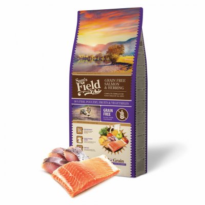 Sam's Field Grain Free Salmon & Herring 13 kg – Sleviste.cz