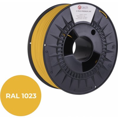 C-Tech Premium Line ASA, dopravní žlutá, RAL1023, 1,75mm, 1kg 3DF-P-ASA1.75-1023 – Zbozi.Blesk.cz