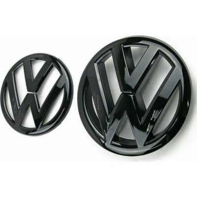 VW GOLF VII MK7 (2014-2017) přední a zadní znak, logo (13,5cm a 11cm) - černá lesklá – Zboží Mobilmania