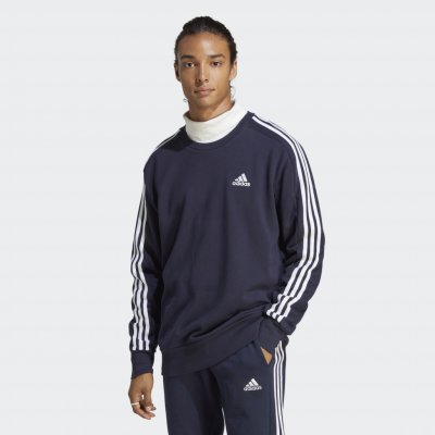 adidas Essentials French Terry 3-Stripes modrá – Zbozi.Blesk.cz