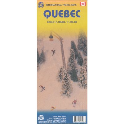 mapa Quebec 1:1 mil.-1:1,75 mil. ITM