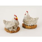 Dekorační figurka - Slepička s kuřátky BÍLÁ – Hledejceny.cz