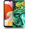 Pouzdro a kryt na mobilní telefon Samsung Picasee silikonové Samsung Galaxy A15 A155F 4G Green Gold černé