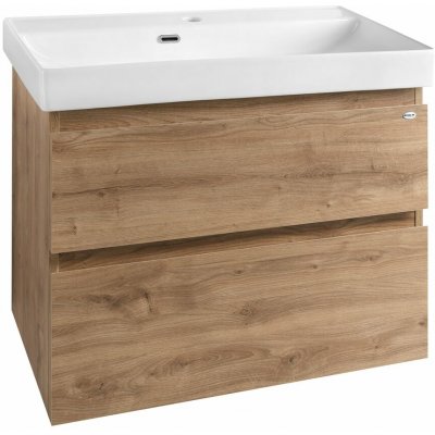 Aqualine ALTAIR umyvadlová skříňka 76x60x37cm, dub emporio AI388 – Sleviste.cz