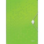 LEITZ WOW A4 Spisové desky s gumou zelená – Zboží Živě