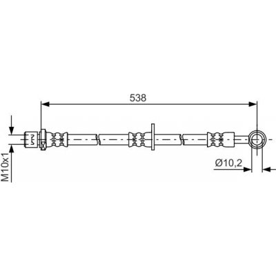 Brzdová hadice BOSCH 1 987 481 606 (1987481606) – Zboží Mobilmania