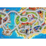 Vopi Dětský koberec Ultra Soft Město s pláží (Varianta: 70 x 95 cm (88011)) – Zboží Mobilmania
