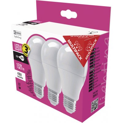 Emos LED žárovka CLASSIC A60 14W100W 1521lm E27 neutrální bílá – Zboží Živě