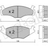Brzdová destička METELLI Sada brzdových destiček, kotoučová brzda 22-0045-1