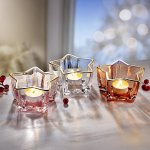 Weltbild Skleněné svícny Hvězda, sada 3 ks – Sleviste.cz