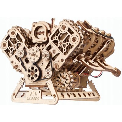 UGEARS 3D puzzle Motor V8, 776 ks – Zboží Dáma