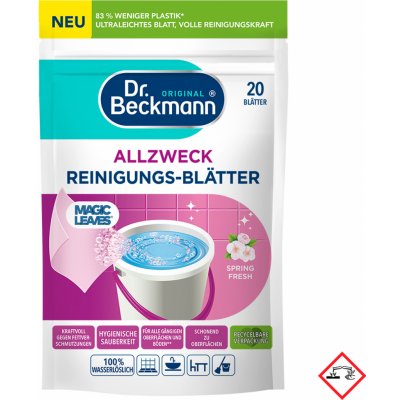 Dr.Beckmann Magic 100% rozpustné papírky pro přípravu univerzálního mycího roztoku Spring Fresh 20 ks – Zboží Mobilmania