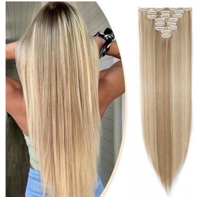 S-noilite 18 dílná sada Clip-In na prodlužování vlasů, rovné, 66 cm, sandblond & bleichblond – Hledejceny.cz