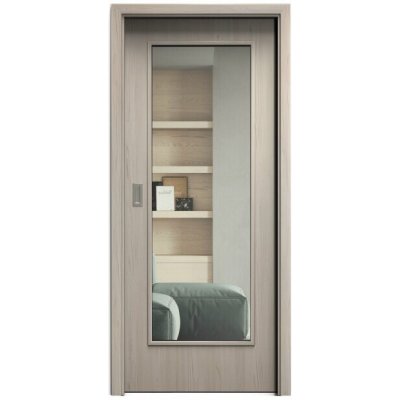 Sapeli Elegant Komfort M40 posuvné borovice bílá 100 x 210 cm Čiré sklo – Hledejceny.cz