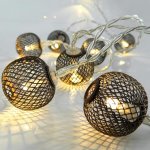 Eurolamp LED světelný řetěz s měděnými kuličkami barva teplá bílá 10 ks LED – Hledejceny.cz