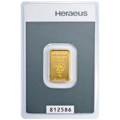 Heraeus zlatý slitek 5 g – Zboží Mobilmania
