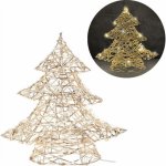 Koopman Stromeček 20 LED vánoční dekorace 30 cm zlatý – Hledejceny.cz