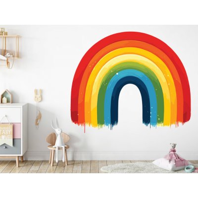 Nalepte.cz samolepka na zeď Malovaná duha arch, rozměry 130 x 110 cm – Zboží Dáma