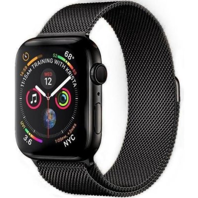 SES Elegantní kovový pásek pro chytré hodinky Apple Watch 40 mm 4.série - černý 9062 – Hledejceny.cz