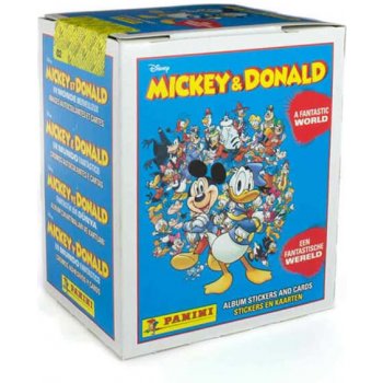 Panini Mickey and Donald A Fantastic World box samolepek