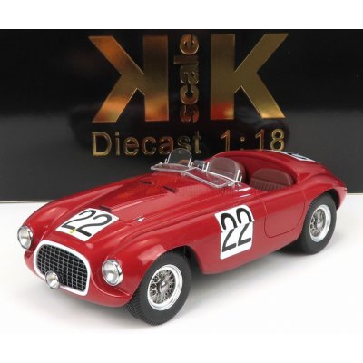 Kk-scale Ferrari 166mm Barchetta 2.0l V12 Spider Team Peter Mitchell-thomson N 22 Winner 24h Le Mans 1949 L.chinetti L.selsdson Red 1:18 – Hledejceny.cz